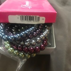 NIB PREMIER DESIGNS pearl soirée bracelet set